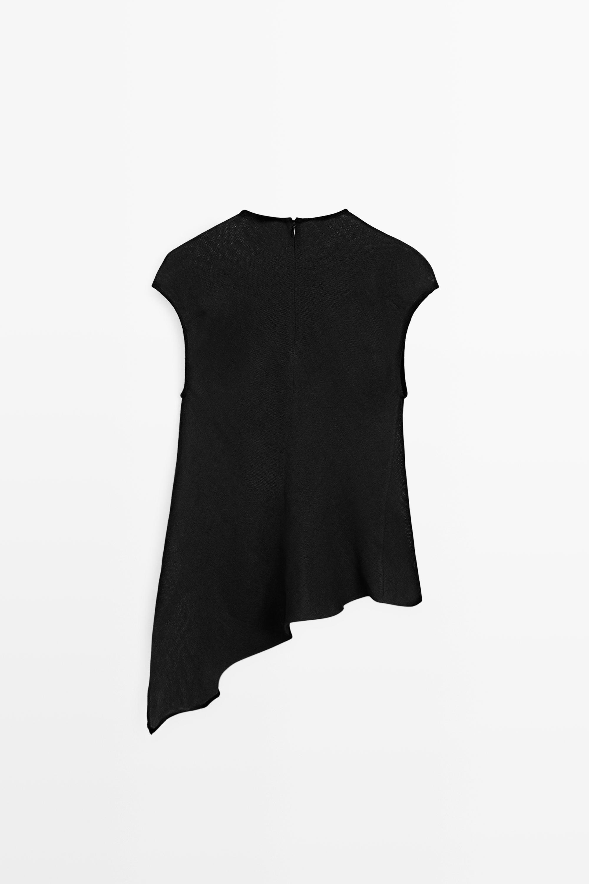Top fluide asymétrique en lin